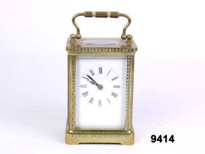 Vintage French carriage clock in working order (key included) from Antiques of Kingston