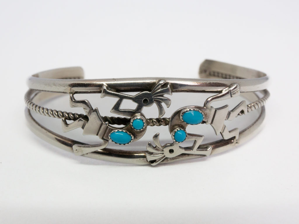 Vintage Navajo Chuya Sterling Silver Onyx Hand Made Bracelet Cuff shops