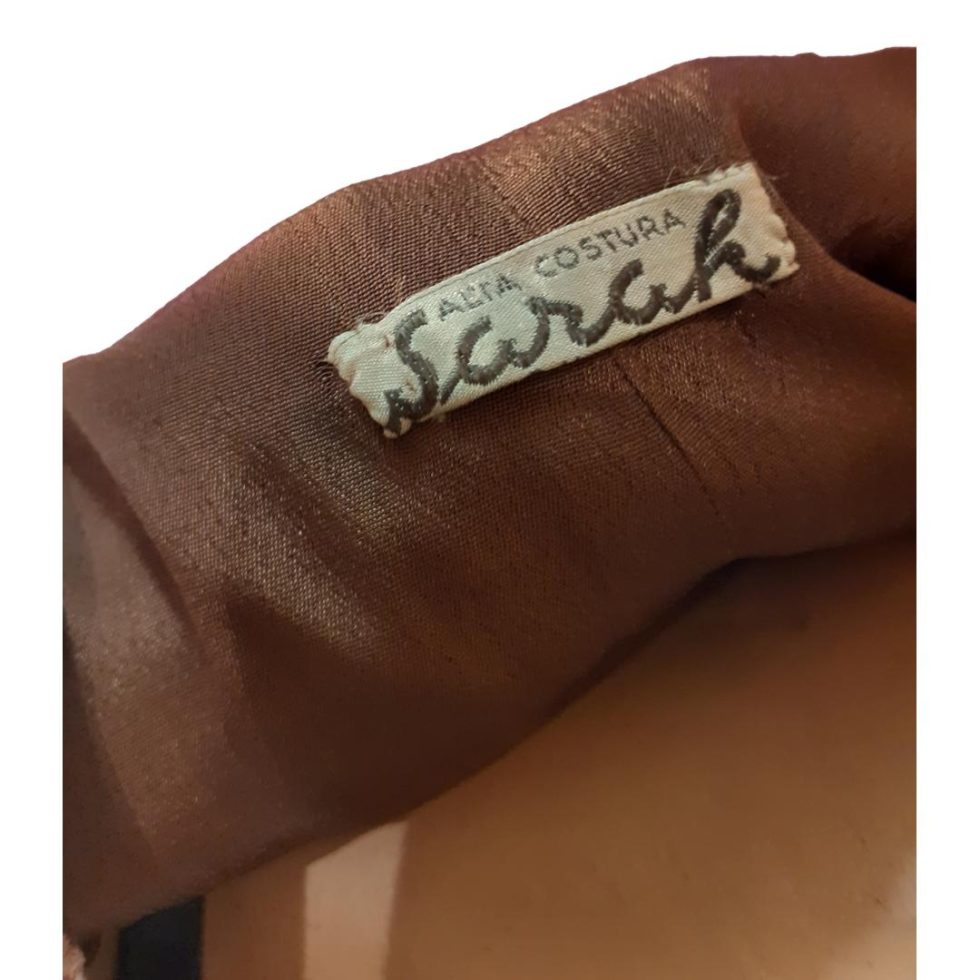 Close up photo of the label 'SARAH'