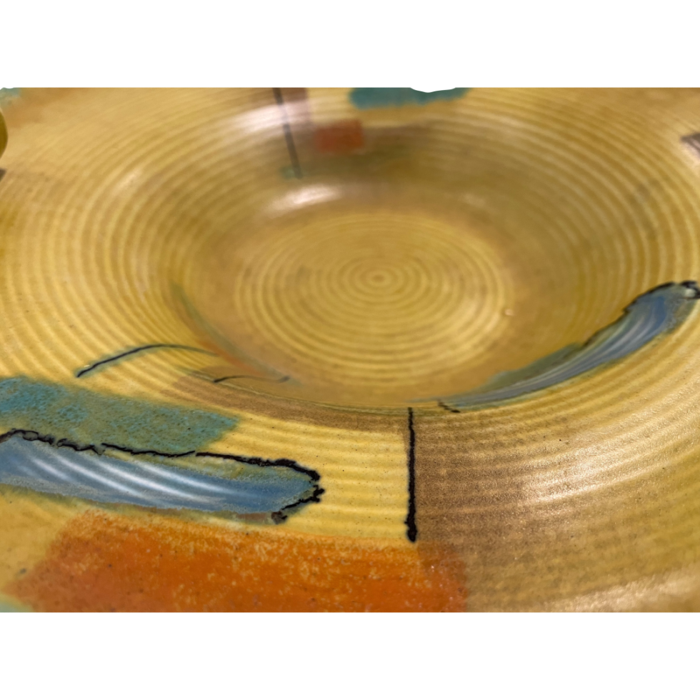 Close up photo of the centre of the dish.