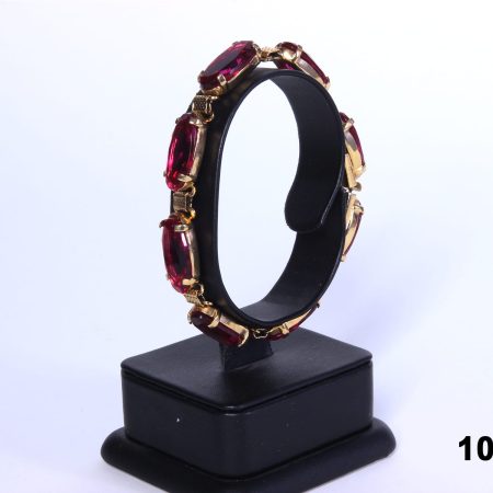 Gold/Pink Costume Jewellery Bracelet