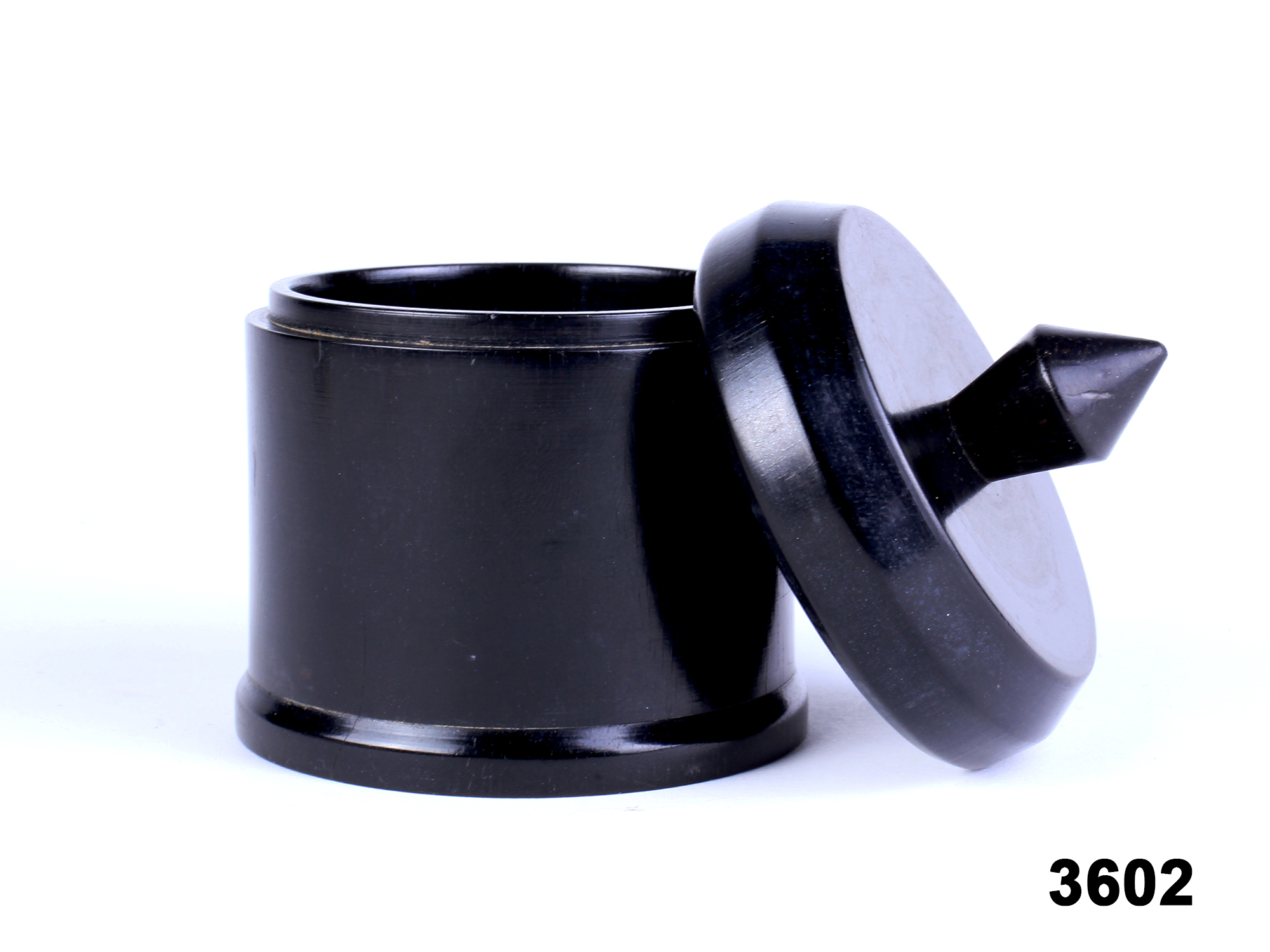 Small Ebony Lidded Pot