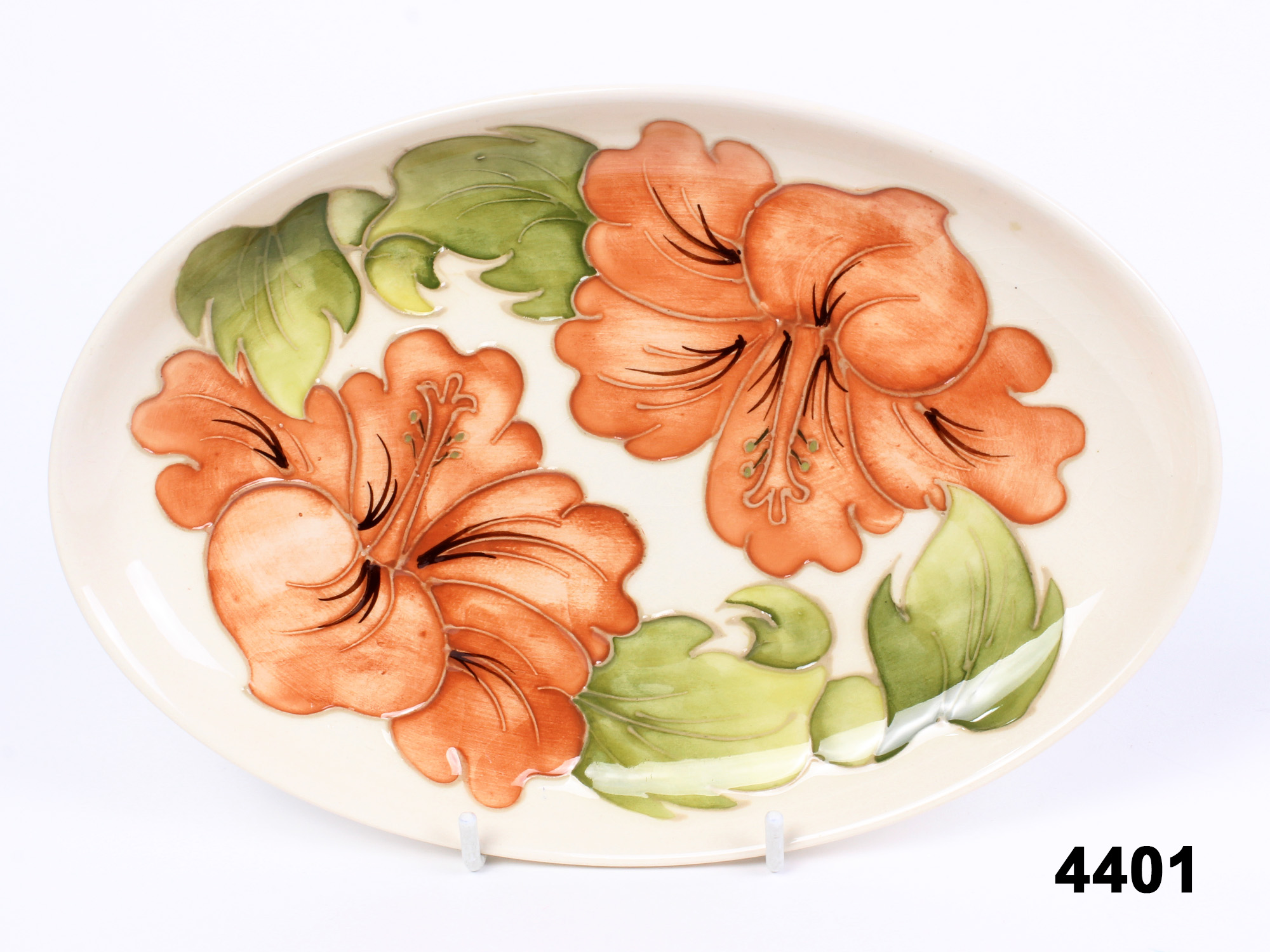 Moorcroft Orange Hibiscus Server