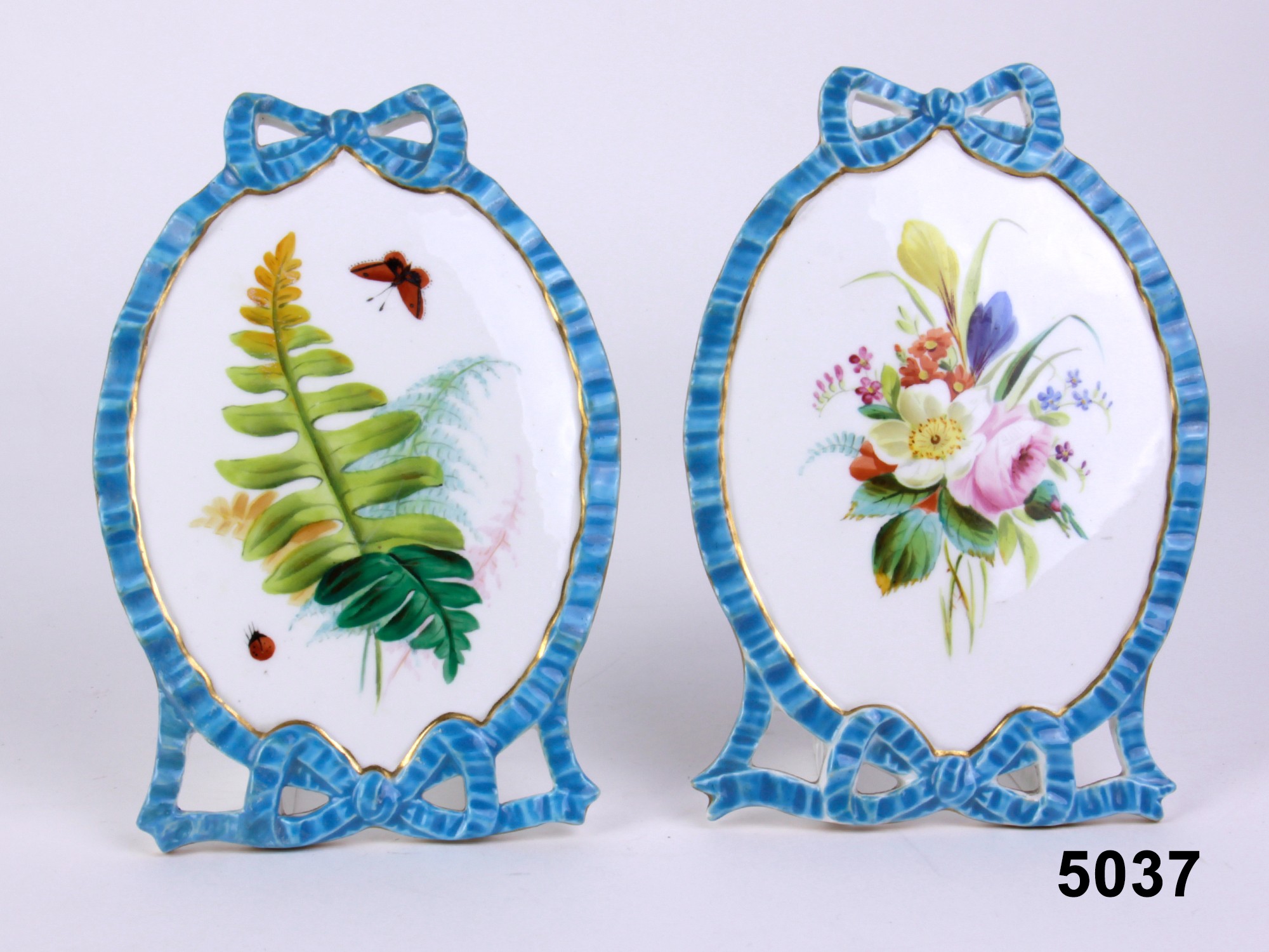 Pair Rare Minton Pictures