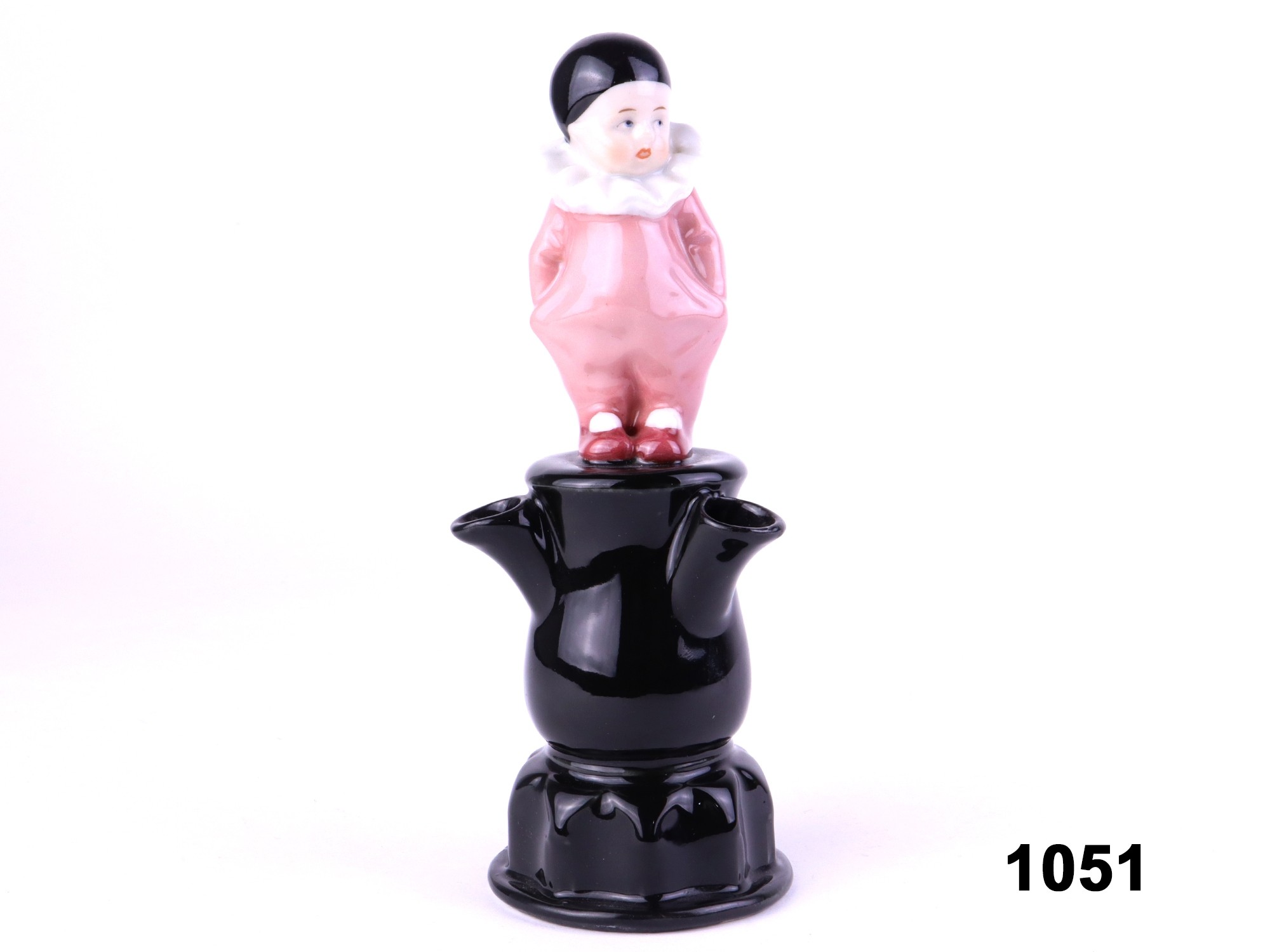 Vintage Pierrot Flower Frog