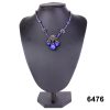 Czech Faux Lapis Necklace
