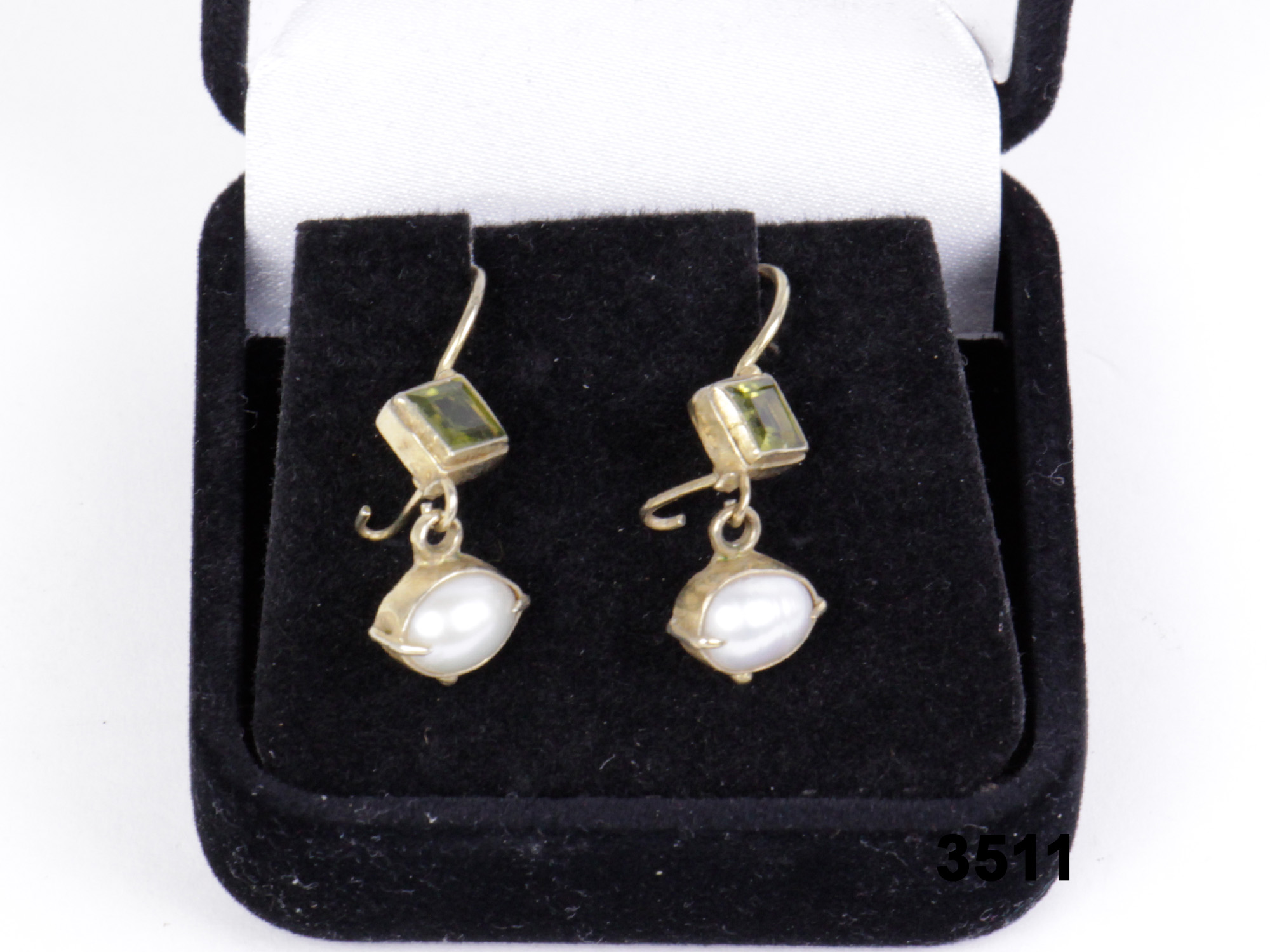 Peridot & Pearl Earrings