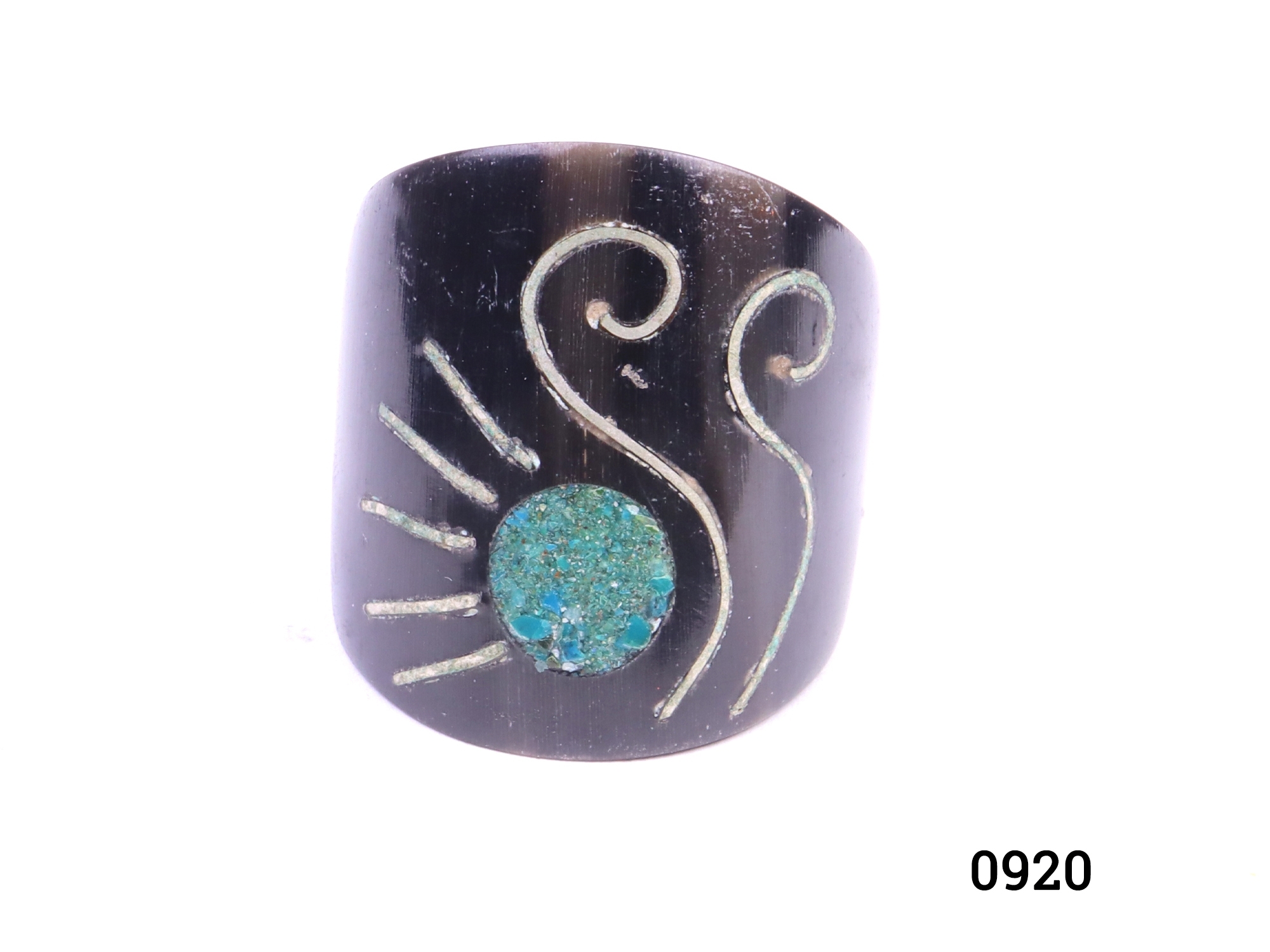 Inlaid Tagua Nut Ring