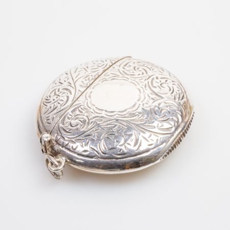 Vintage Sterling Silver Circular Vesta