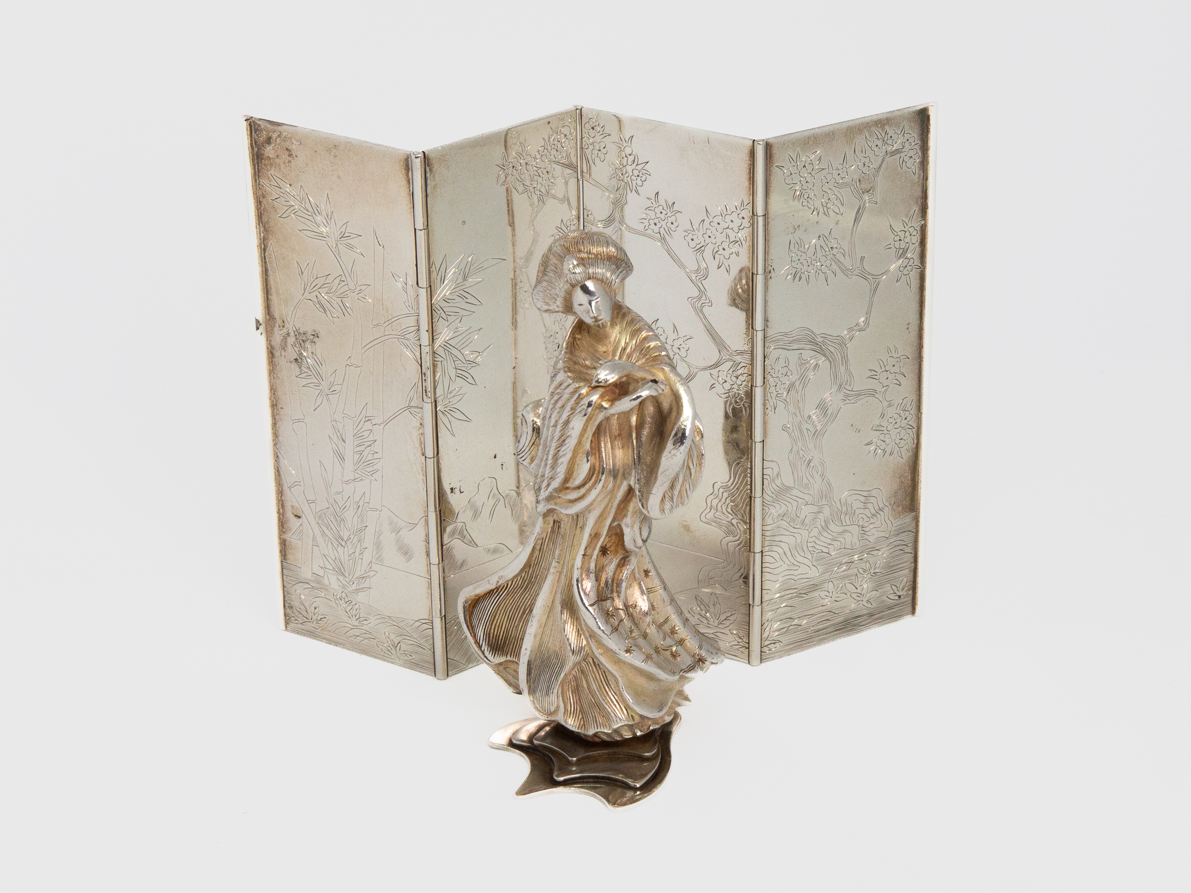 Asprey's Japanese Geisha Woman & Screen