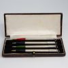 Cased Set of 4 Silver Bridge Pencils