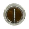 Silver Desk Thermometer Paperweight