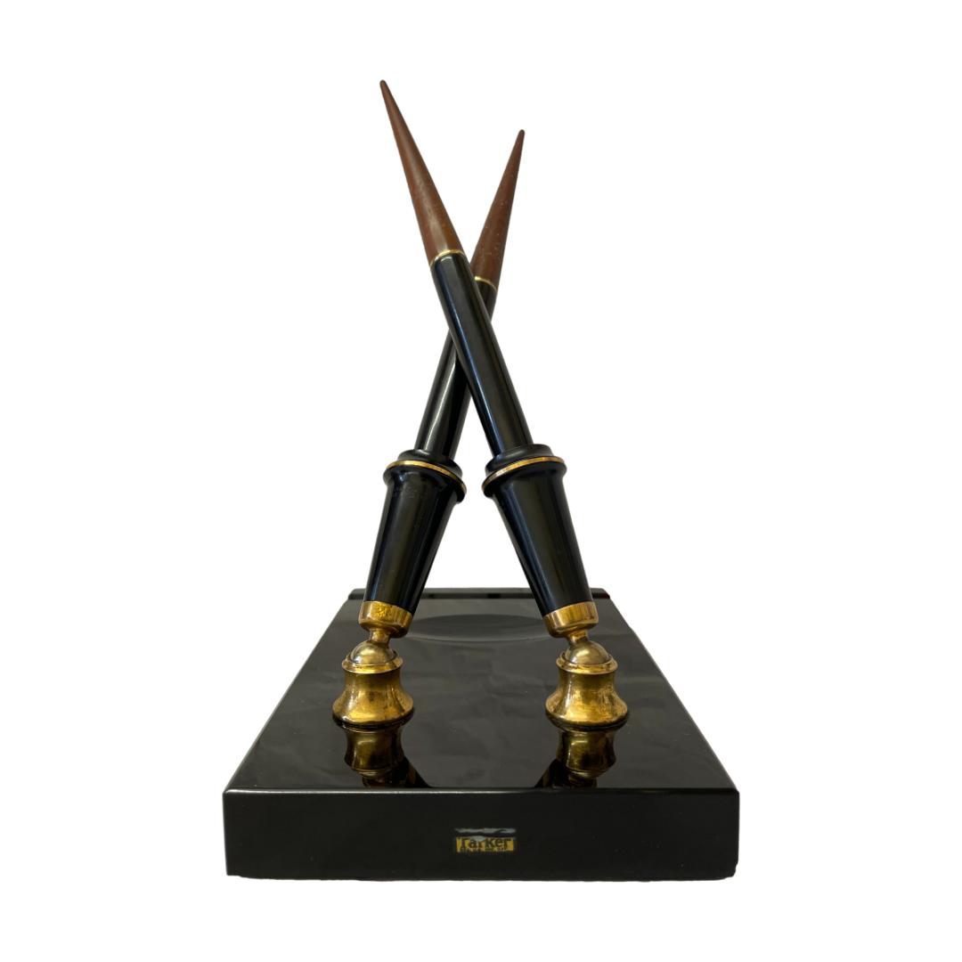 Vintage Parker Double Desk Set