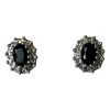 9kt Gold Sapphire & Diamond Studs