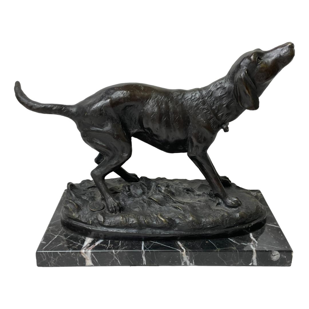Signed Bronze Dog