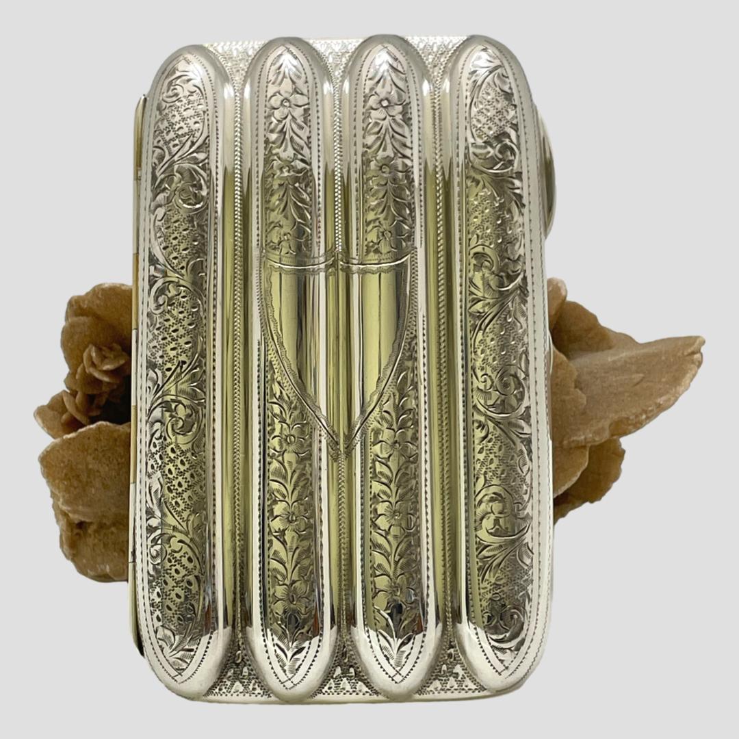 Antique Sterling Silver Cigar Case