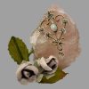 Antique Opal & Seed Pearl Pendant On Chain