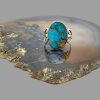 Antique Gold Turquoise Ring