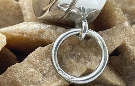 Close up photo of the bail showing the full hallmark.