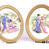 Pair Of Oriental Porcelain Pictures