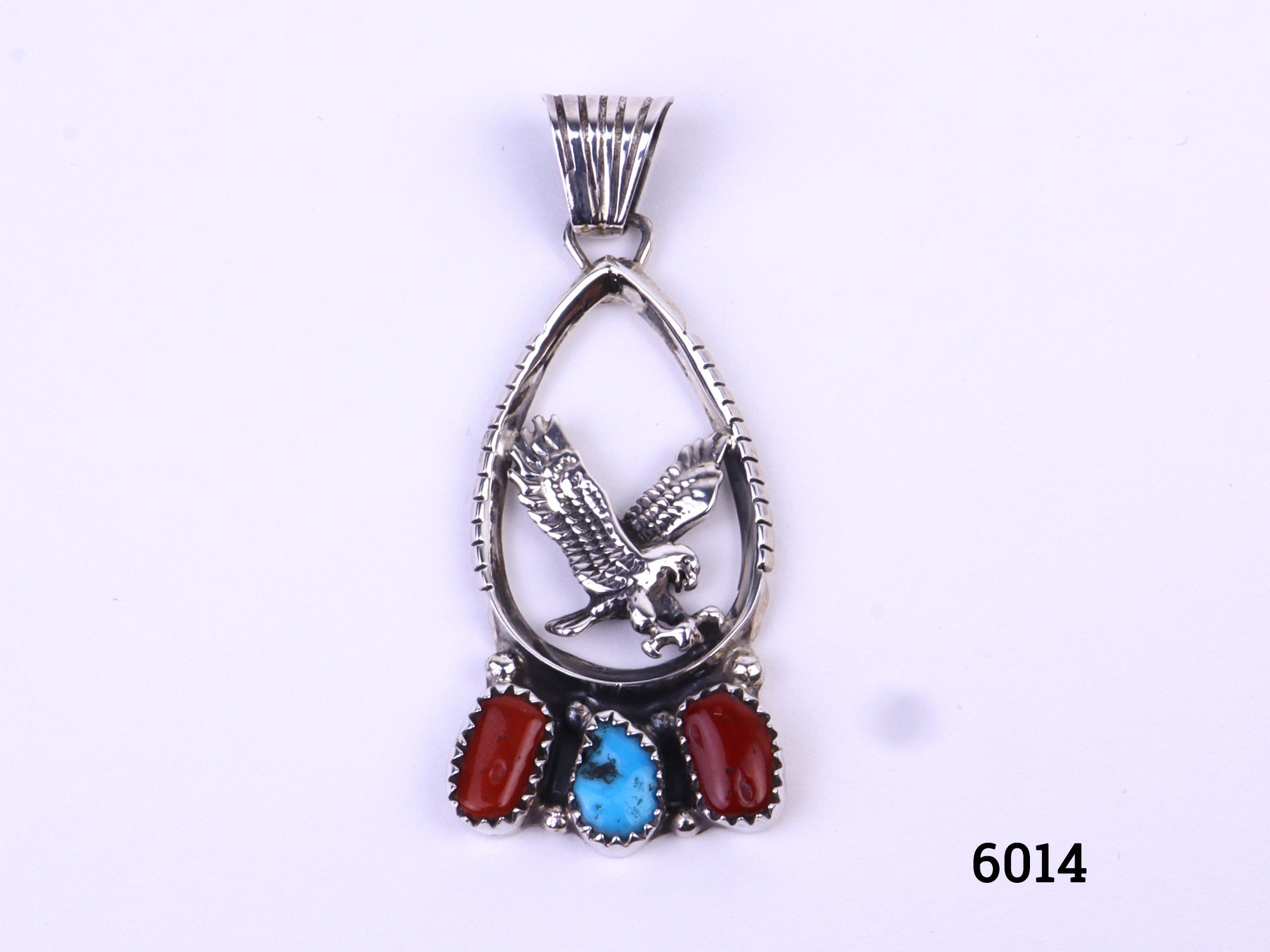 Navajo Sterling Silver Eagle Pendant