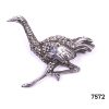 Sterling Silver Ostrich Bird Brooch