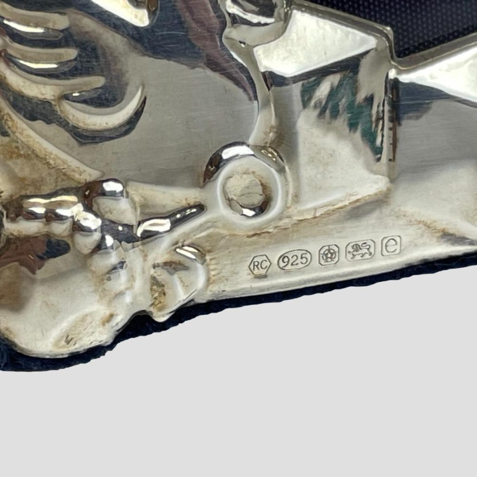 Close up photo of the full hallmark bottom left of toy theme photo frame.